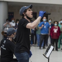 Photo Flash: Jay Armstrong Johnson & Sam Quiggins Perform in Celebration of 1M Meals  Video