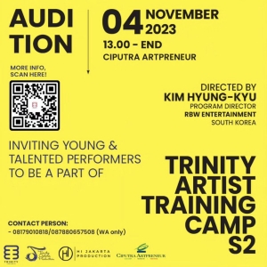 Hi Jakarta Will Host Open Audition for Trinity Artist Training Camp Season 2 Next Mon Photo