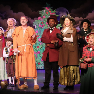 Cast Set for A CHRISTMAS CAROL THE MUSICAL at the Players Theatre Photo