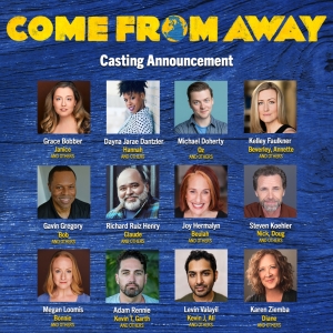 Cast Set for COME FROM AWAY at Milwaukee Repertory Theatre Photo
