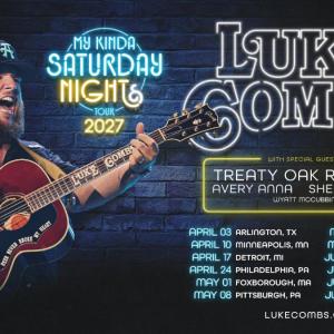 Luke Combs Adds 2027 Stadium Dates to MY KINDA SATURDAY NIGHT TOUR Photo