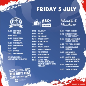 The Brit Fest Main Stage Timings Released Photo