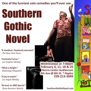 Solo Comedies SOUTHERN GOTHIC NOVEL and STABILIZED NOT CONTROLLED to Play at Norris Center Photo