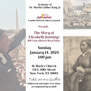 Opera Exposures Presents THE STORY OF ELIZABETH JENNINGS: 100 YEARS BEFORE ROSA PARKS Photo