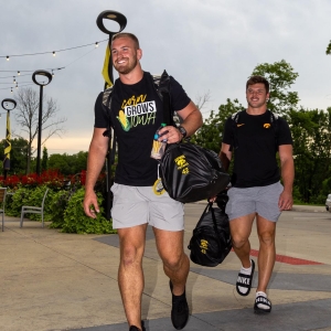 Interview: Zach Twedt of IOWA HAWKEYES VS MINNESOTA GOPHERS at Huntington Bank Stadiu Interview