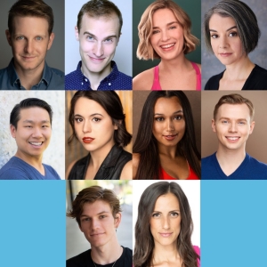 Cast Set for SINGIN’ IN THE RAIN at Playhouse on Park Photo