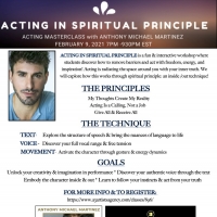 Anthony Michael Martinez to Host Acting In Spiritual Principle Masterclass Video