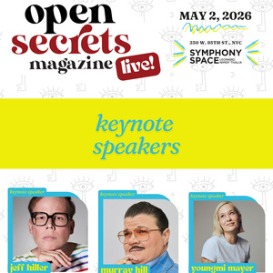 Jeff Hiller, Murray Hill, Youngmi Mayer to Keynote OPEN SECRETS LIVE in NYC Video