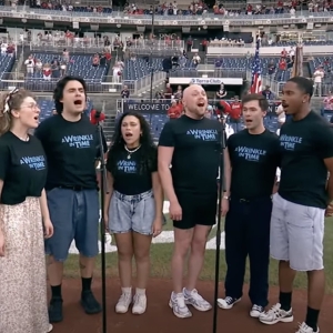 Video: A WRINKLE IN TIME Cast Sing National Anthem at Nationals Park Photo