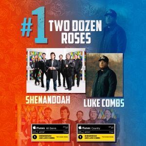 Shenandoah Earns No. 1 with Two Dozen Roses with Luke Combs Photo