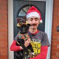 Darlington Hippodrome Staff Support Hospice Santa Fun Run Photo