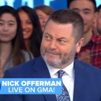 VIDEO: Nick Offerman Talks Interviewing People From His Bed on GOOD MORNING AMERICA Video