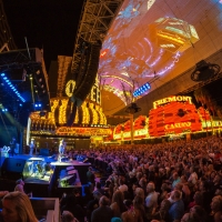 Rock N' Roll Legends Cheap Trick Take Over Fremont Street Experience During Free Down Photo