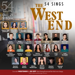 54 SINGS THE WEST END Comes To 54 Below Photo