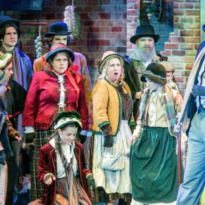 SCROOGE! THE MUSICAL Set for Matthews Playhouse of The Performing Arts Photo