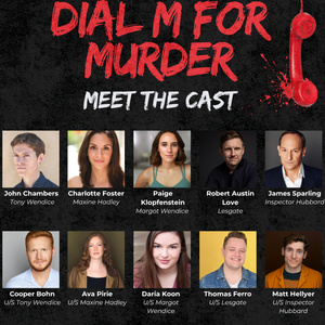Cast Set for DIAL M FOR MURDER at Oil Lamp Theater Photo