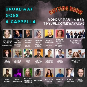 BROADWAY GOES A CAPPELLA 5 Come to The Cutting Room This March Photo