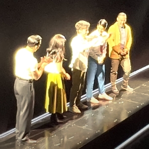 Video: Darren Criss Passes the Charger to Andrew Barth Feldman Photo