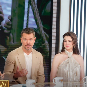 Matt Damon, Anne Hathaway & Christopher Nolan Appear on THE VIEW Photo