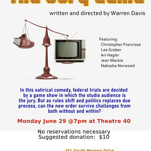 THE JURY GAME to Receive Staged Reading at Theatre 40 Photo