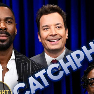 Colman Domingo and Monica Barbaro Face Off in Catchphrase Showdown With Questlove Photo