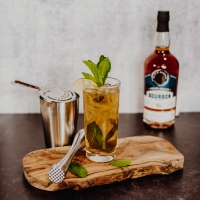BLACK BUTTON DISTILLING Recipe to Celebrate National Mint Julep Day on 5/30