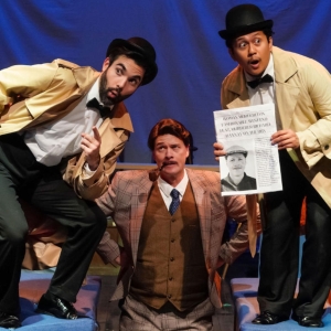 Review: Silliness and Suspense Abound in THE 39 STEPS at New Village Arts Photo