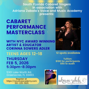 South Florida Cabaret Singers to Host Teen Master Class with Corinna Sowers Adler Photo