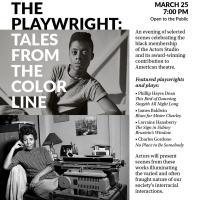 The Actors Studio to Present THE PLAYWRIGHT: TALES FROM THE COLOR LINE This Spring