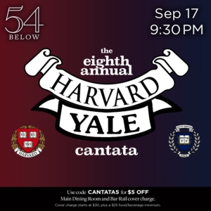 THE EIGHTH ANNUAL HARVARD-YALE CANTATA to Play 54 Below in September Photo