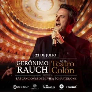 Gerónimo Rauch ofrece un concierto en el Teatro Colón de Buenos Aires