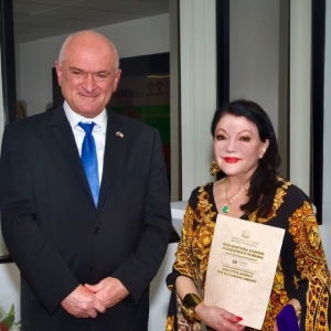 Actress-Philanthropist Irina Maleeva Receives Ivan Vazov Medal From Bulgarian Prime Minist Photo