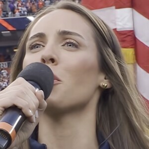 Video: THE OUTSIDERS' Emma Hearn Sings Anthem at Broncos Game in Denver Photo