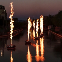 Fire Shows Return To Scottsdale Waterfront For Canal Convergence 2021 Photo