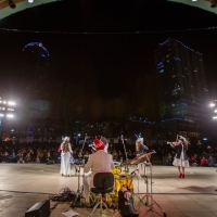 The Milestone 10th Annual Violectric Holiday Show Rocks Lake Eola Park in December Photo