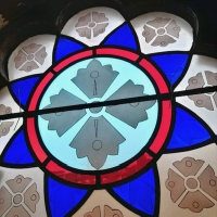 Charter Oak Cultural Center Installs Restored Stained Glass Windows To Historic Build Photo