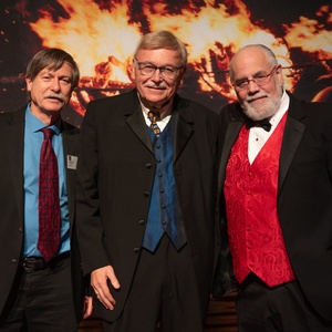 PPAC President And CEO Honored With Civic Impact Award At WaterFire Providence's Fire Photo