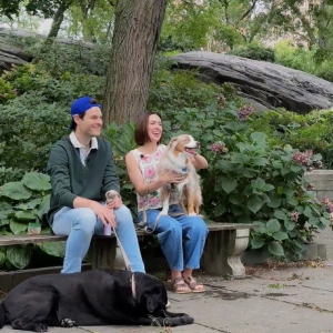 Exclusive: Evan Alexander Smith & Liana Hunt Cuddle up with Their Broadway Pets, Phoebe & Newman