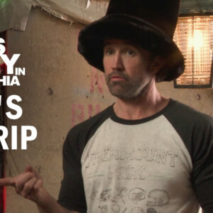 IT'S ALWAYS SUNNY IN PHILADELPHIA: The Gang Invokes Jamiroquai at a Roadside Camp Photo