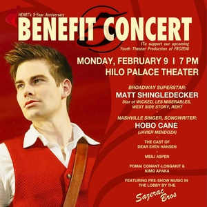 Matt Shingledecker to Star in HEART's 5th Anniversary Benefit Concert in Hilo Photo
