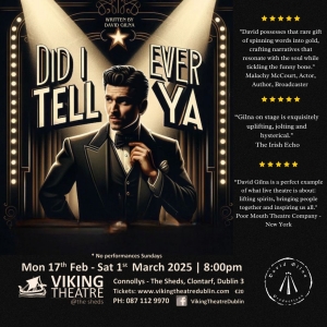 David Gilna to Present DID I EVER TELL YA World Premiere at The Viking Theatre Photo