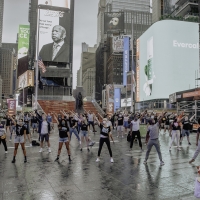 Photo Flash: Rob McClure, Dee Roscioli, Charl Brown and More Reunite in Times Square to Pay Tribute to Theatre