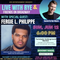 HAMILTON's Fergie L. Phillipe to Join LIVE WITH RYE & FRIENDS ON BROADWAY Photo