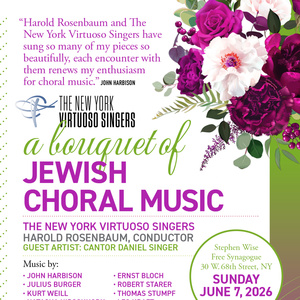 New York Virtuoso Singers to Present A BOUQUET OF JEWISH CHORAL MUSIC in Manhattan Photo