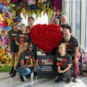 Photos: HADESTOWN Cast Visits 'The Hadestown Heart' On View At SKY BLOOM At Edge Huds Video