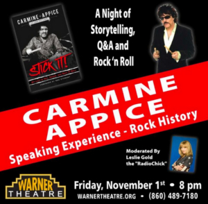 Legendary Drummer Carmine Appice Comes to The Warner 