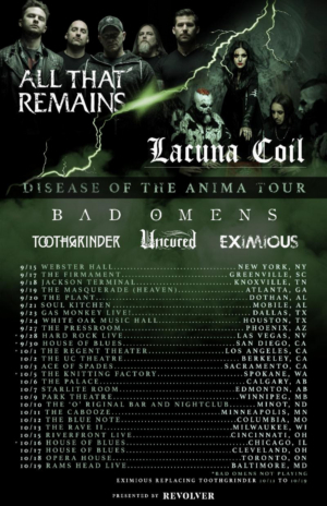 Lacuna Coil and All That Remains Announce Co-Headline Tour 