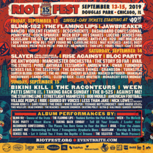 Riot Fest Announces 2019 Daily Lineup Image