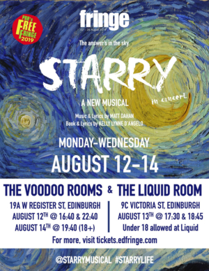 Pop-Rock Musical about Vincent van Gogh, STARRY, to Debut at Edinburgh Fringe Image