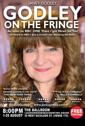 EDINBURGH 2019: Review: GODLEY ON THE FRINGE, Laughing Horse @ The Counting House 